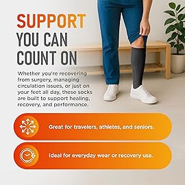 Lemon Hero Zipper Pregnancy Compression Socks for Women, Open Toe 15-20 mmHg Maternity Compression Stockings, Designed for Circulation and Swelling Relief - XL, Black (1 Pair)