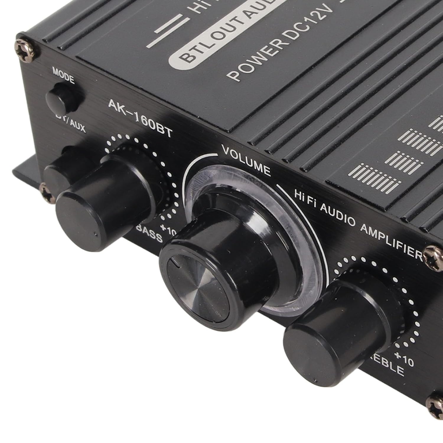 Bluetooth 5.0 Power Amplifier Clear Sound Quality Aluminium Alloy 20Hz to 20KHz 12V Universal for Car Home, Audio Amplifier, Bluetooth Amplifier, Small Amplifier Car Audio