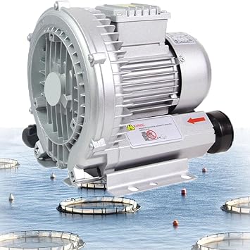 120W-7500W Regenerative Blower Single/Three Phase Vortex Ring Blower, Regenerative Blower Vacuum Pump for Air Blowing or Suction for Sewage Aeration Aquarium Fish Pond1.5KW/220V