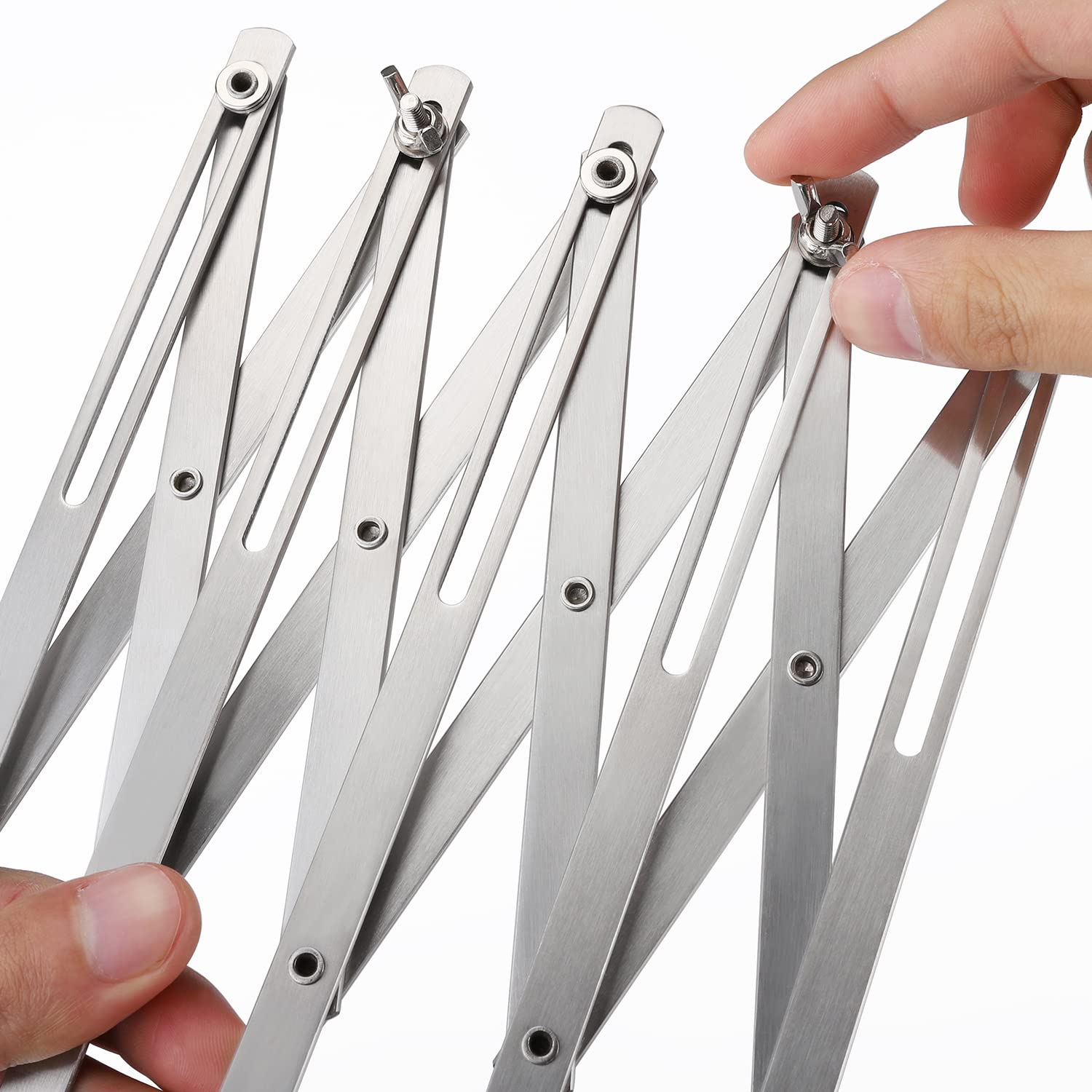 Tagliapasta a 5 ruote, in acciaio inox, espandibile, per tagliapasta e torte, croste, per biscotti