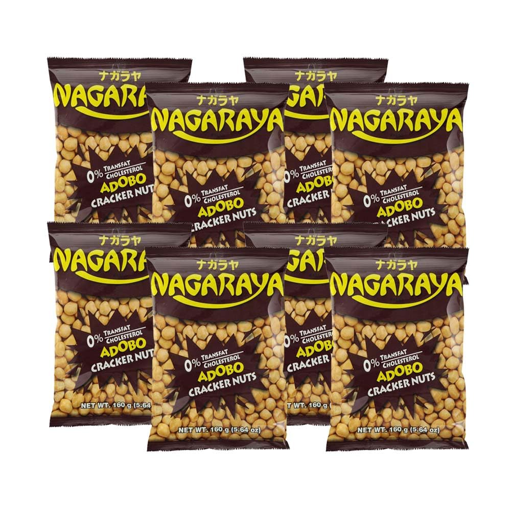 Nagaraya Cracker's Nut Adobo Flavor 160g, Pack of 12