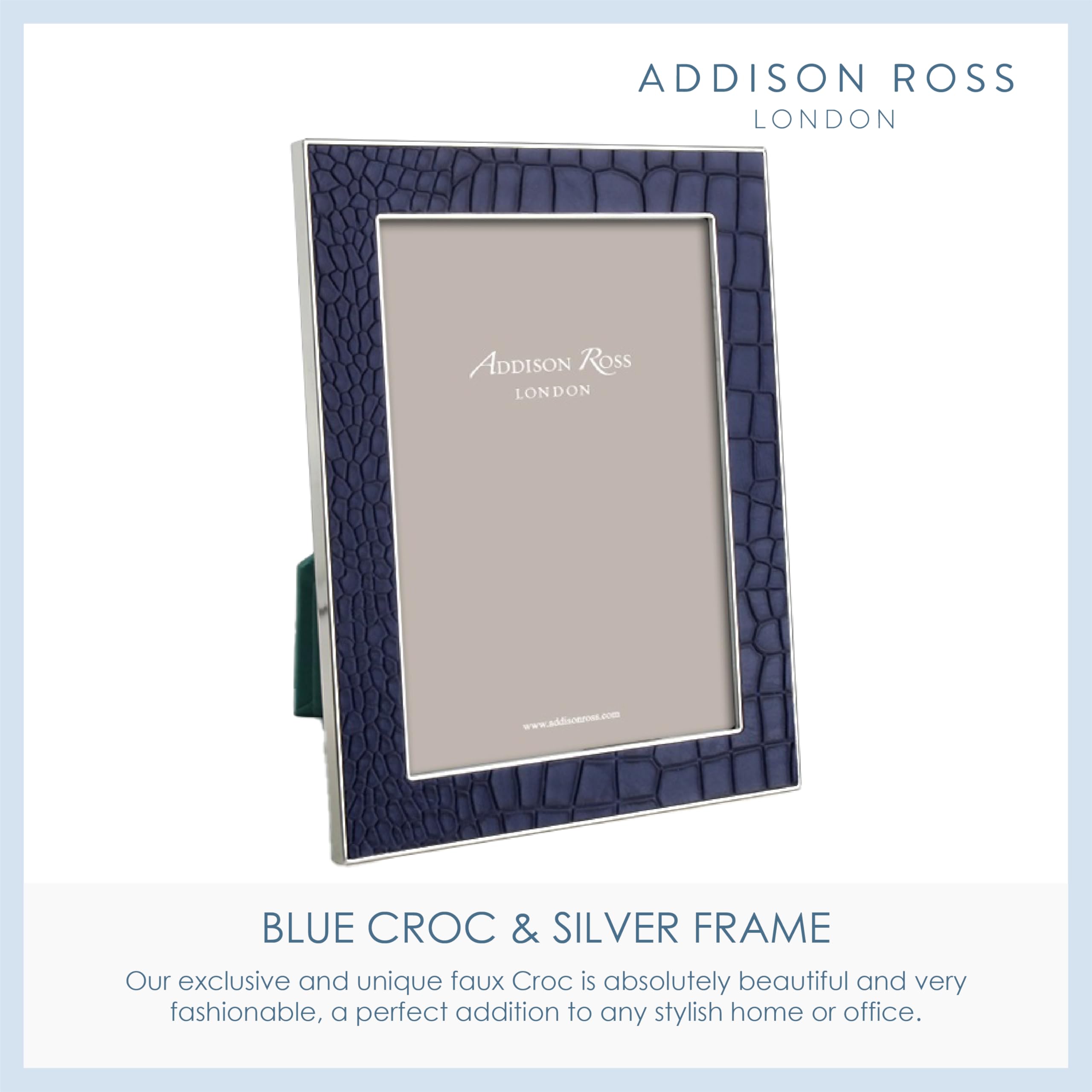 Amazon.co.jp: Addison RossブルーFaux Croc画像フレーム 5x7 : Home