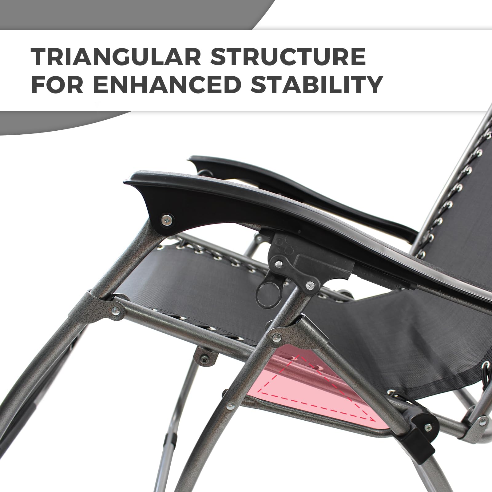 Todeco Chaises Longues Zéro Gravité, Fauteuils Relax de Jardin Pliables en Textilène Respirant avec Repose-Tête, Dossier Inclinable Multiposition, Bain de Soleil Terrasse Balcon Piscine, Noir