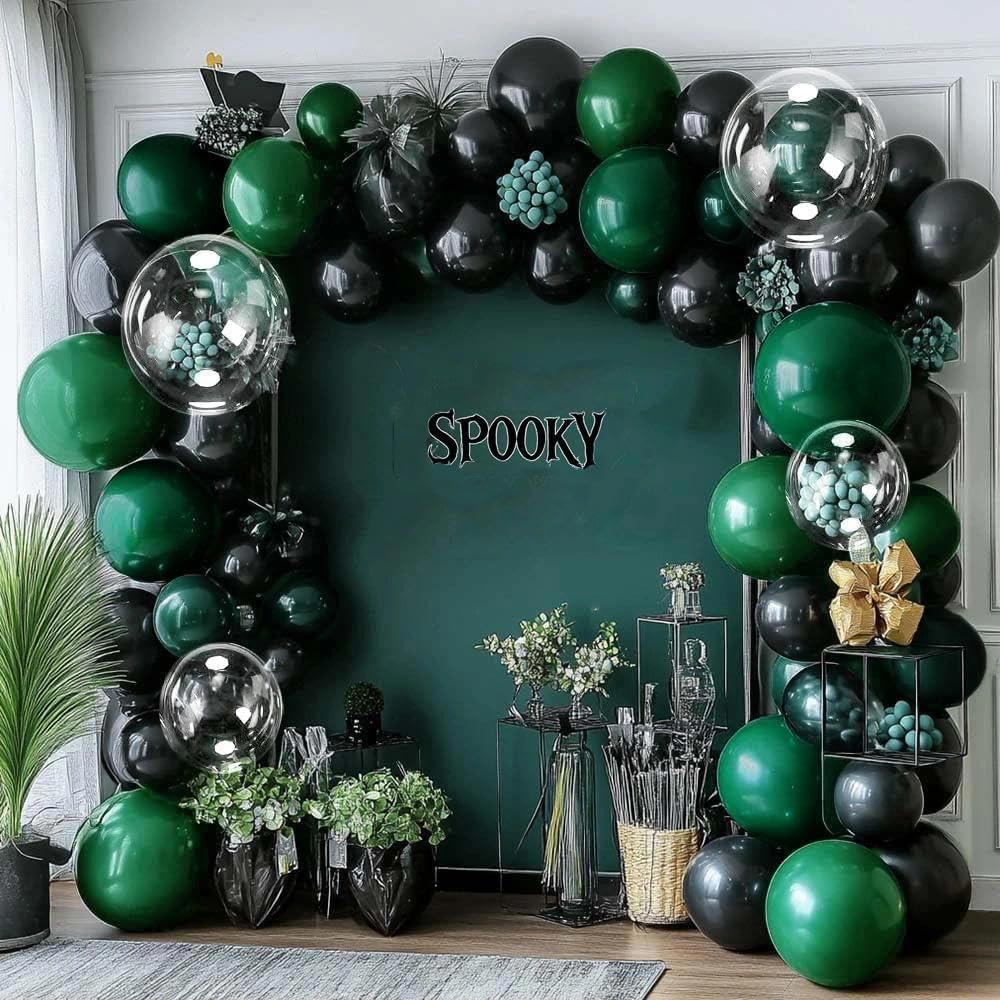 Christmas Balloon Arch DOUBLE STUFFED Red White Green Balloons for Birthday Baby Shower Wedding Christmas Party Decorations