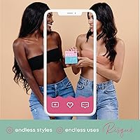 Vista 6 de Kit de cinta adhesiva para levantamiento de senos incluye cubiertas de pezones Cinta corporal para realzar y dar forma Funciona muy bien