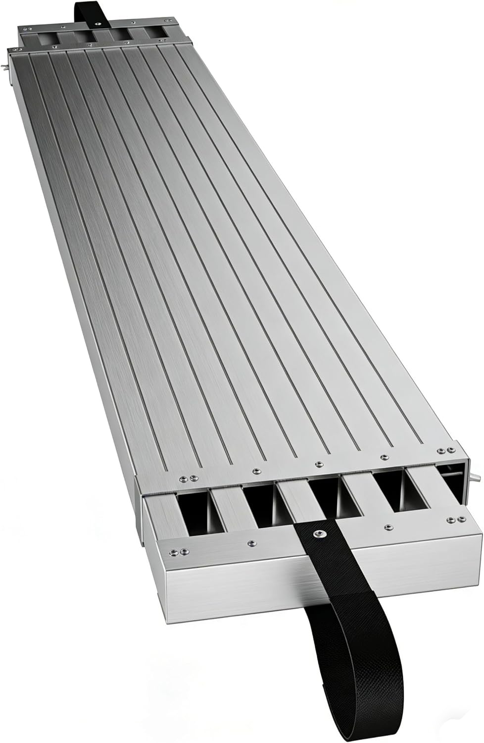 Garvee 4-7ft Aluminum Work Plank, Telescoping Plank, 440LBS Capacity, Adjustable Aluminum Plank, Equipped with Skid-Proof Platform Scaffold Ladder Accessory