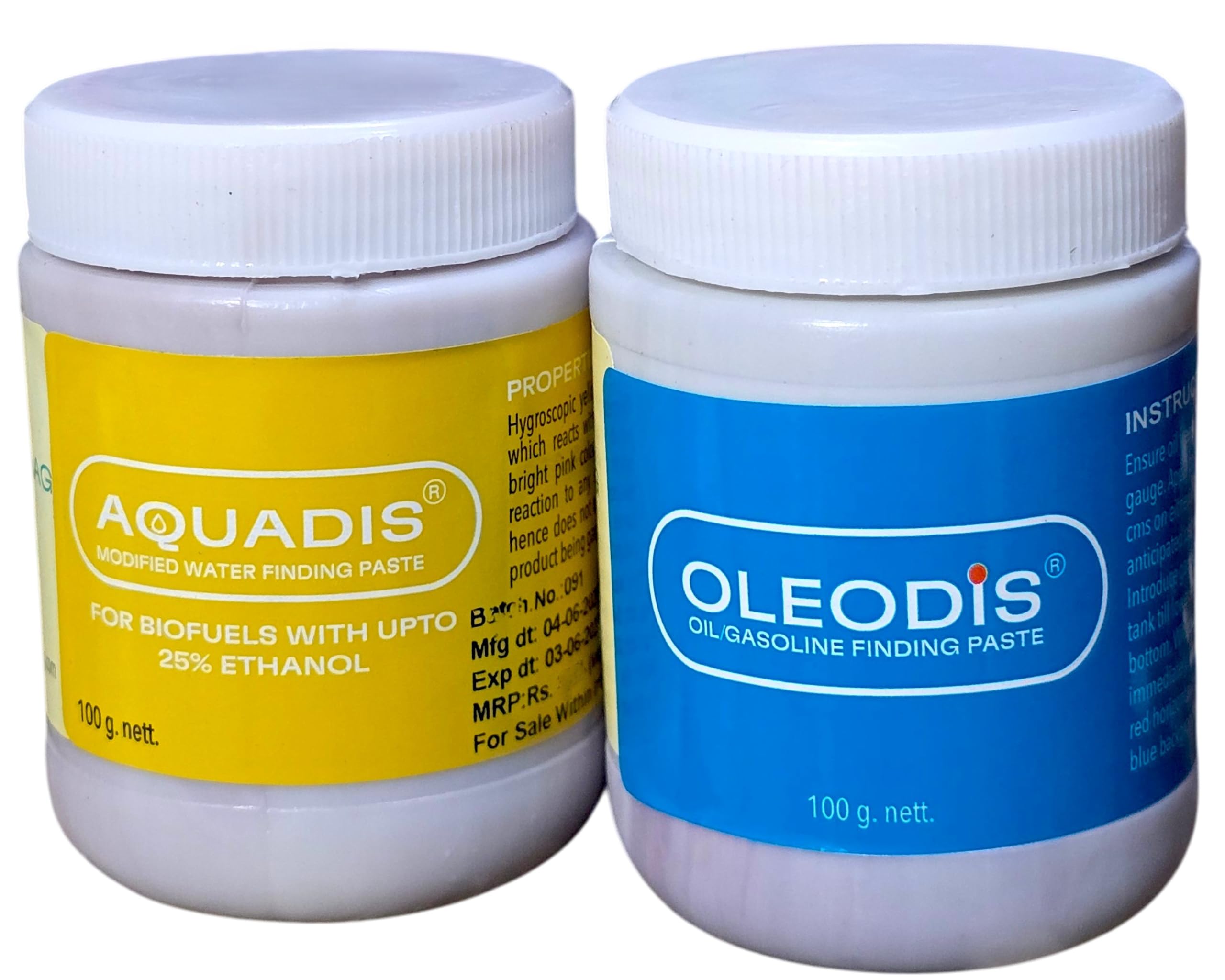 Aquadis Modified Water Finding Paste up to 25% Ethanol (WATER PASTE), Oleodis Oil Gasoline Finding Paste(OIL PASTE OR DIP PASTE), (2x100 g Each) Combo Pack (Kaveri Baag)-image-48