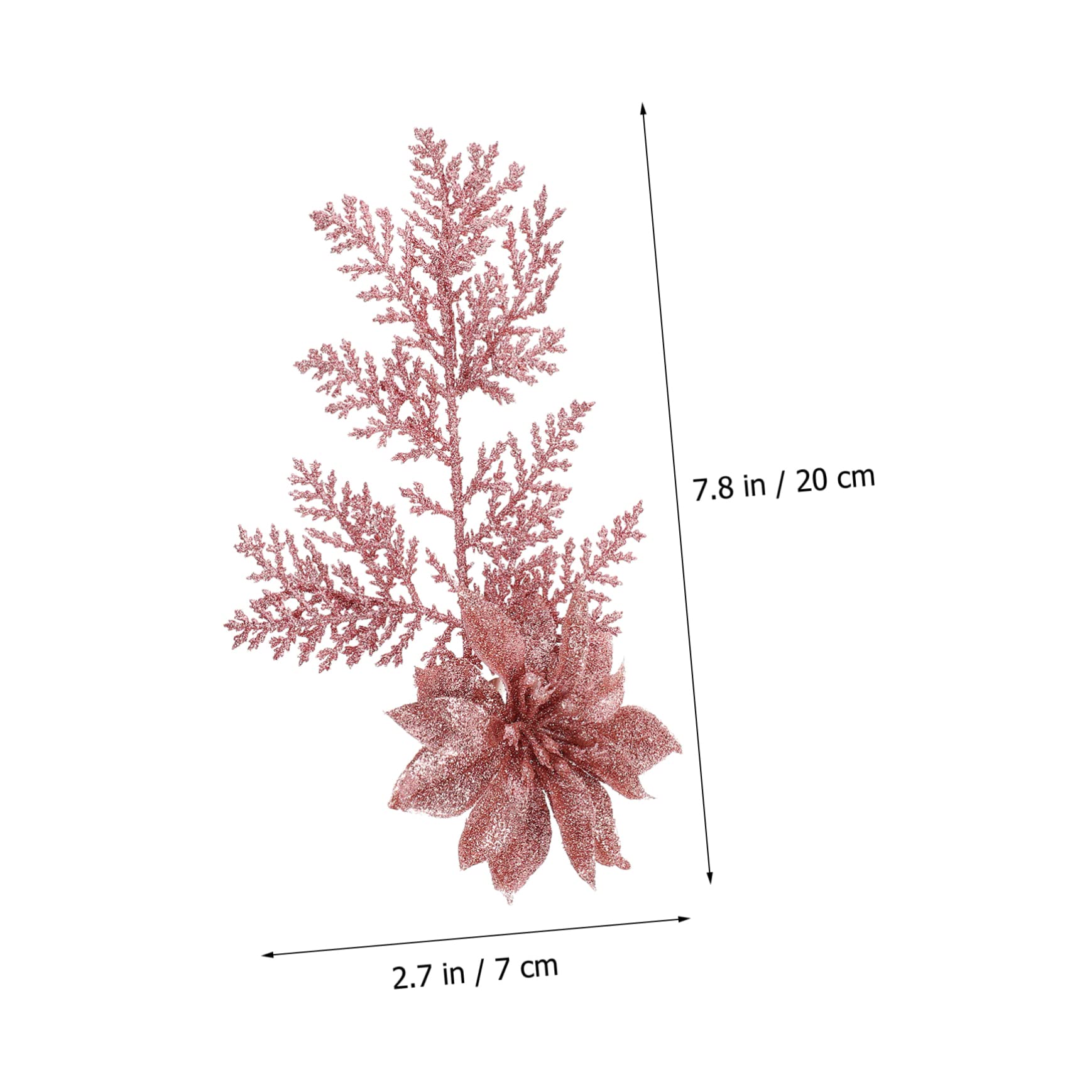 Zerodeko 3 Set Di Fiori Di Simulazione Di Natale Rami Di Pino Artificiali Fiori Finti Decorativi Forniture Per Alberi Festivi Per Decorazioni 6 Pezzi * 3