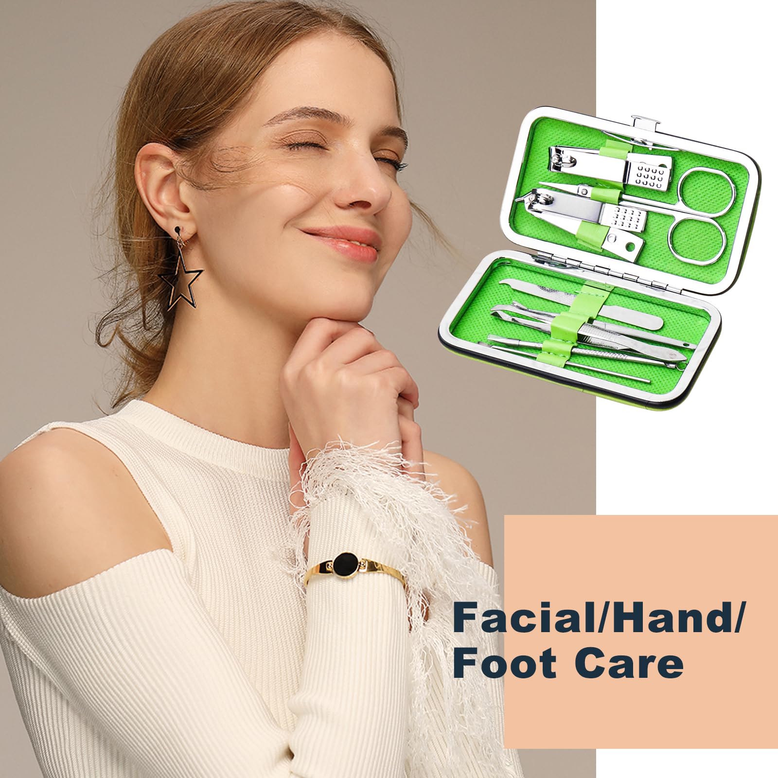 Zestaw do manicure luzem, zestaw obcinaczy do paznokci ze stali nierdzewnej, solidny obcinacz do tipsów do paznokci, profesjonalny obcinacz do paznokci, osobisty zestaw do pedicure, prezent (8-24)