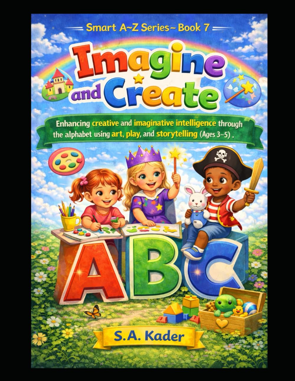 Smart A–Z Series – Book 7: Imagine and Create: Enhancing creative and imaginative intelligence through the alphabet using art, play, and storytelling (Ages 3–5)