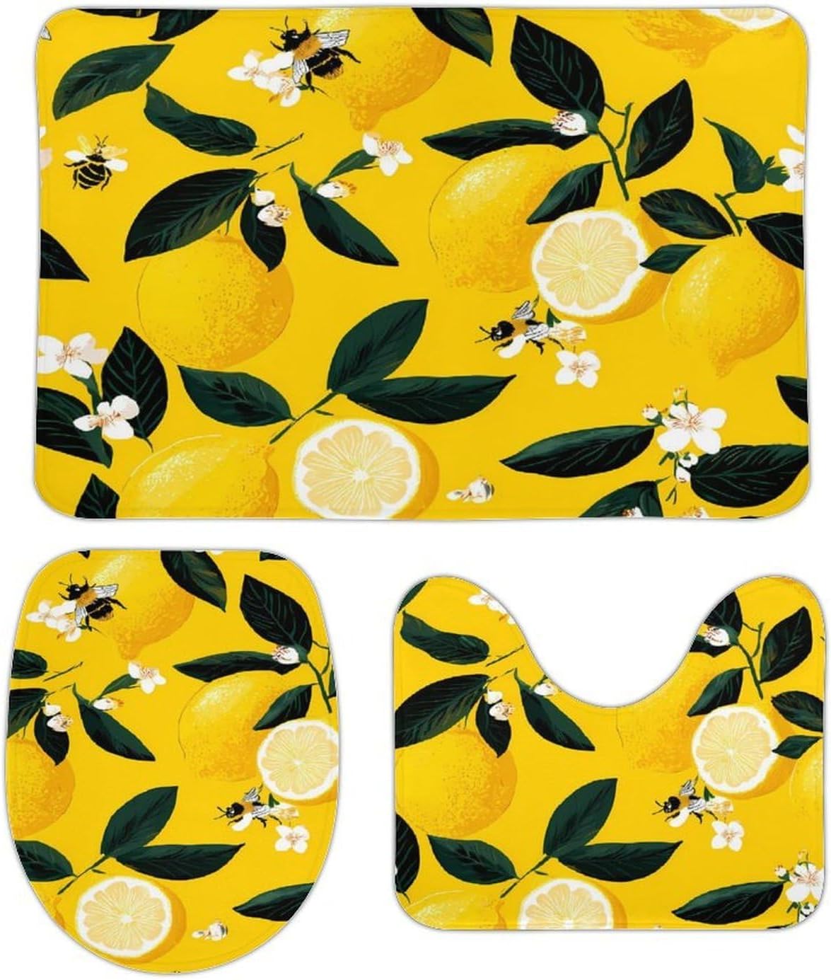 Lemon and Bees Boys Girls Short Sleeve Shirts Graphic T-Shirts Crewneck Casual Printed Tee