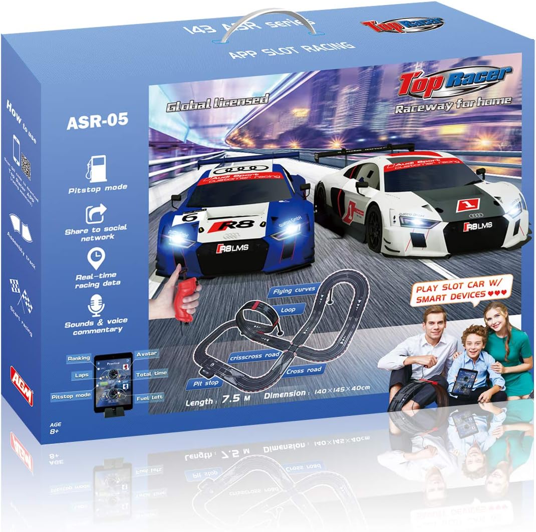 AGM MASETCH Slot car Set with Racing Assistant APP No.ASR-05 1:43 Scale : Everything Else