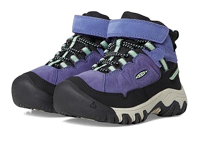 KEEN Kids Targhee 4 Mid Height Durable Comfortable Waterproof (Toddler/Little Kid) Kids Shoes Skipper Blue/Hemlock
