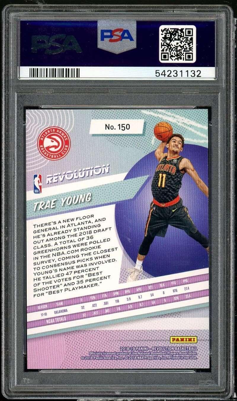 Trae Young Rookie Card 2018-19 Panini Revolution #150 PSA 10 - Basketball Slabbed Rookie Cards