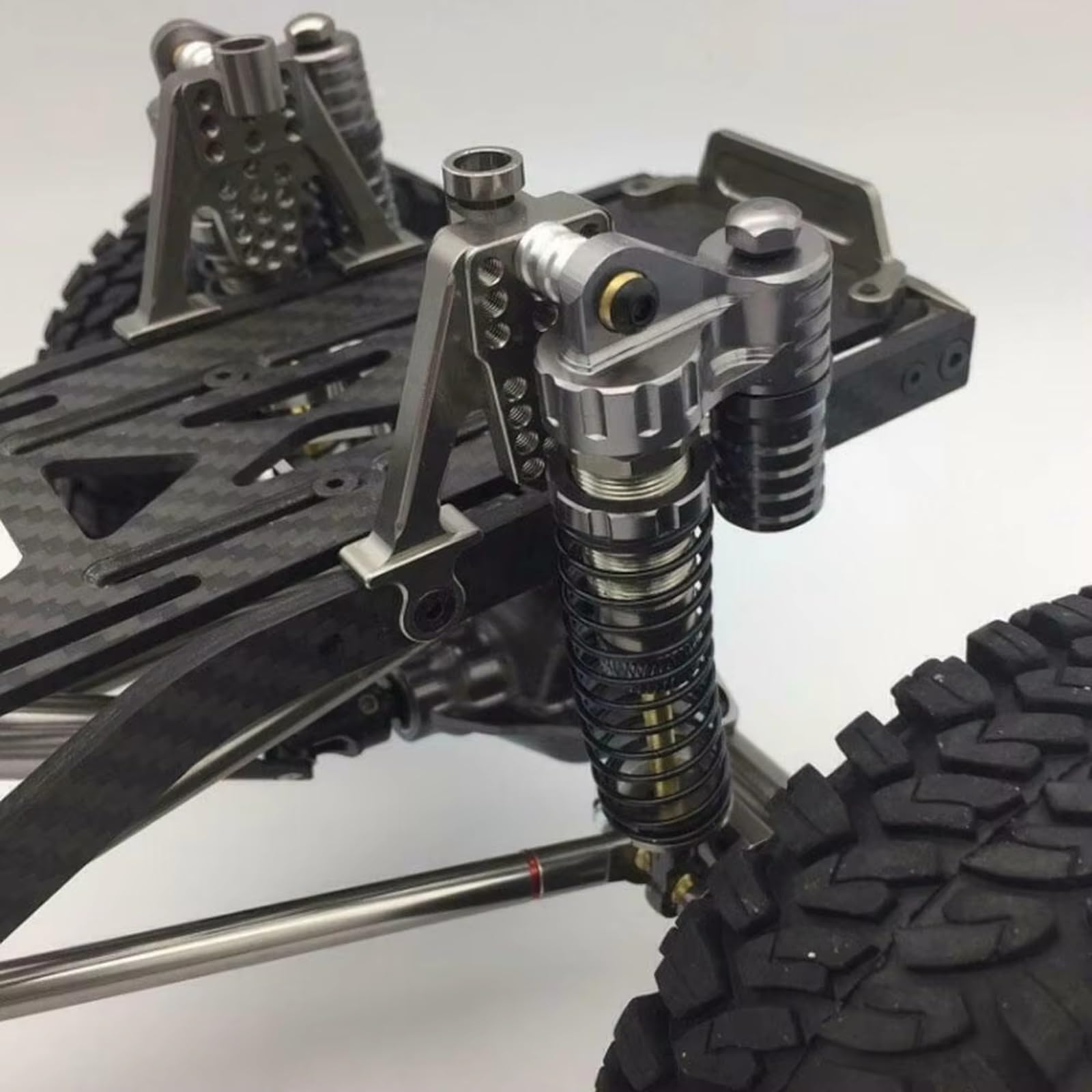D'Amortisseur Rc Compatible avec SCX10 pour TRX4 D90 90046 pour Axial 1/10 1/8 Pièces De Mise À Niveau pour Chenilles Radiocommandées Accessoires 4 Amortisseurs De 100 Mm