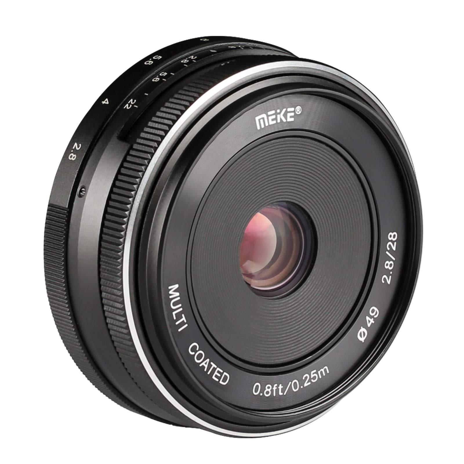 MEIKE 28mm f2.8 for SONY EマウントAPSーC Amazon.com : MEKE 28mm f2.8 APS-C Fixed Manual Focus Lens