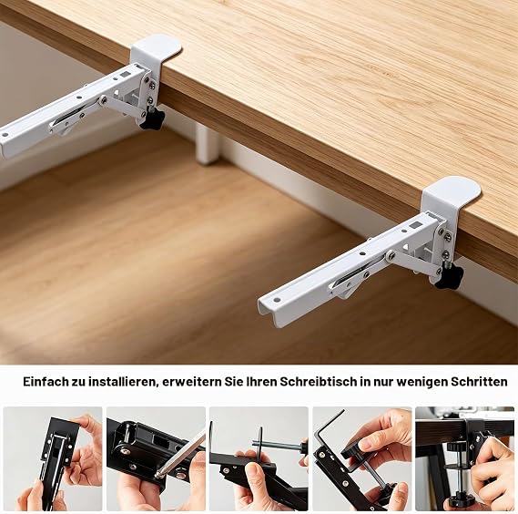 2 x table extension folding bracket folding hinge table tops