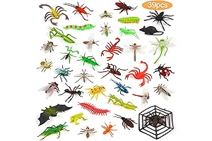 FINGOOO Rubber Bugs and Insects for Kids