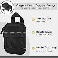 Vista 4 de JEELAD Molle Pouches - Bolsas tácticas EDC bolsa de herramientas para colgar en la cintura, bolsa de accesorios de transporte militar, bolsa