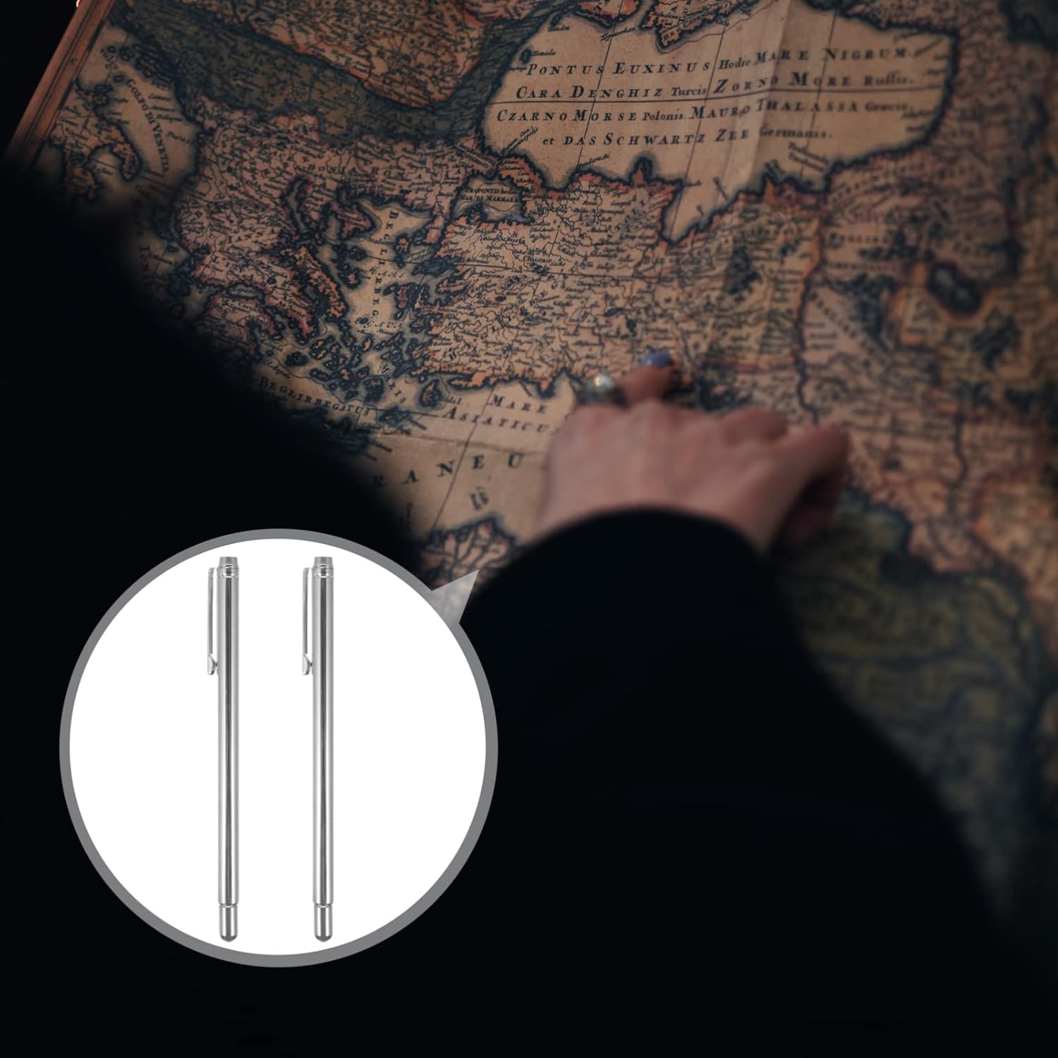 GARVALON 6pcs Stainless Steel Dowsing Rods for Water and Mineral Detection Professional Tool for Geobiology and Spiritual Use and Portable Design