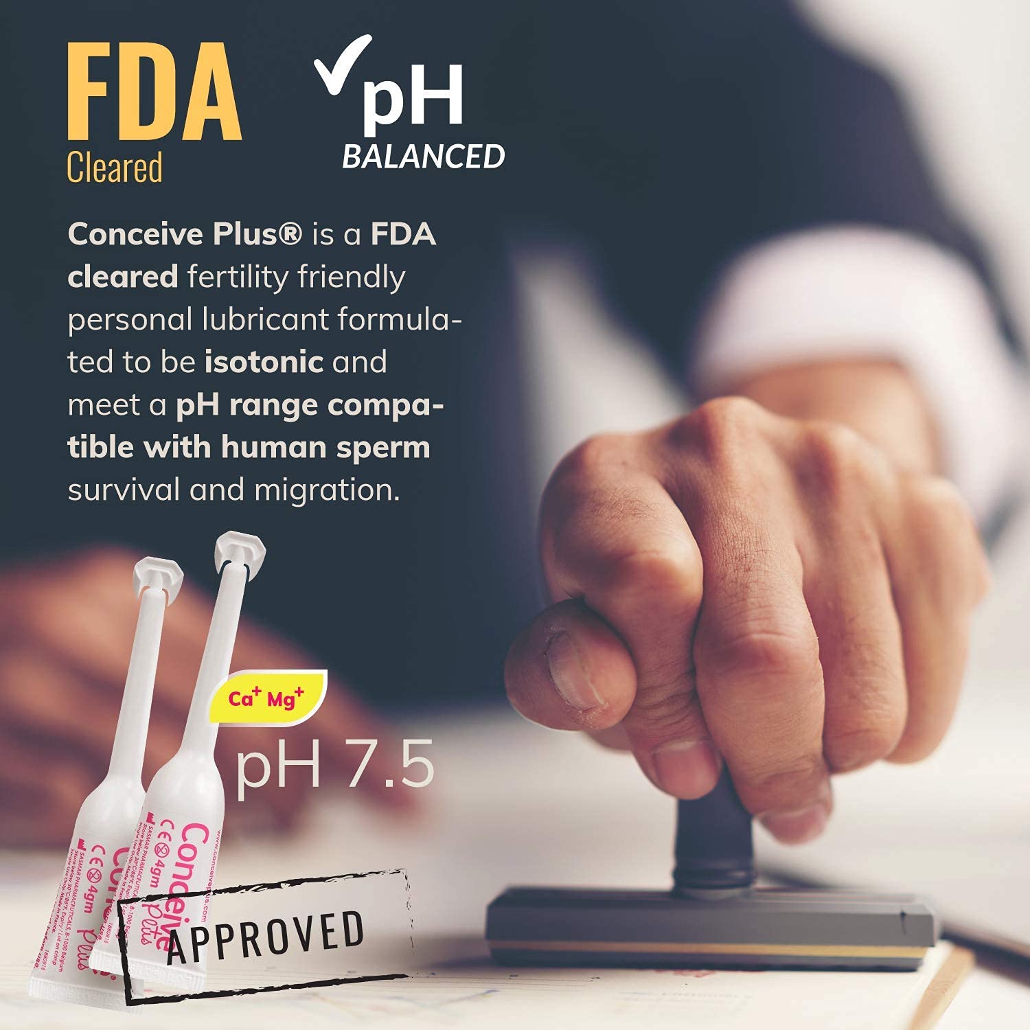 Conceive Plus Fertility Lubricant Conception Safe Lube with Calcium