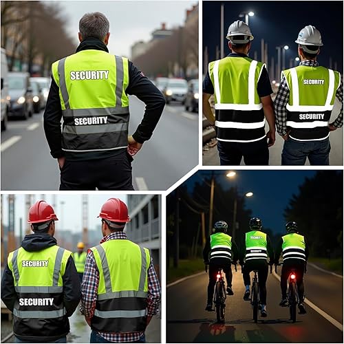 Miniatura 8 de Chaleco de seguridad personalizado para mujeres, chaleco personalizado, seguridad de alta visibilidad para hombres