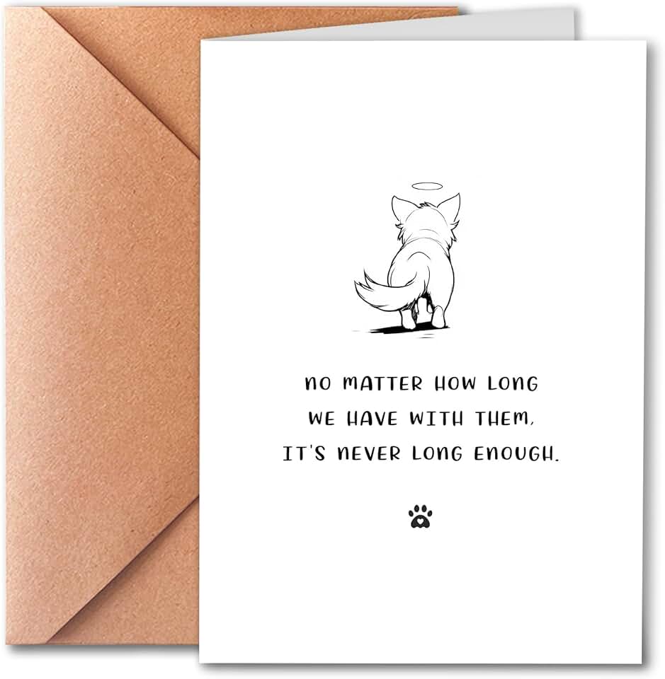 Dog Sympathy Card for Pet Loss