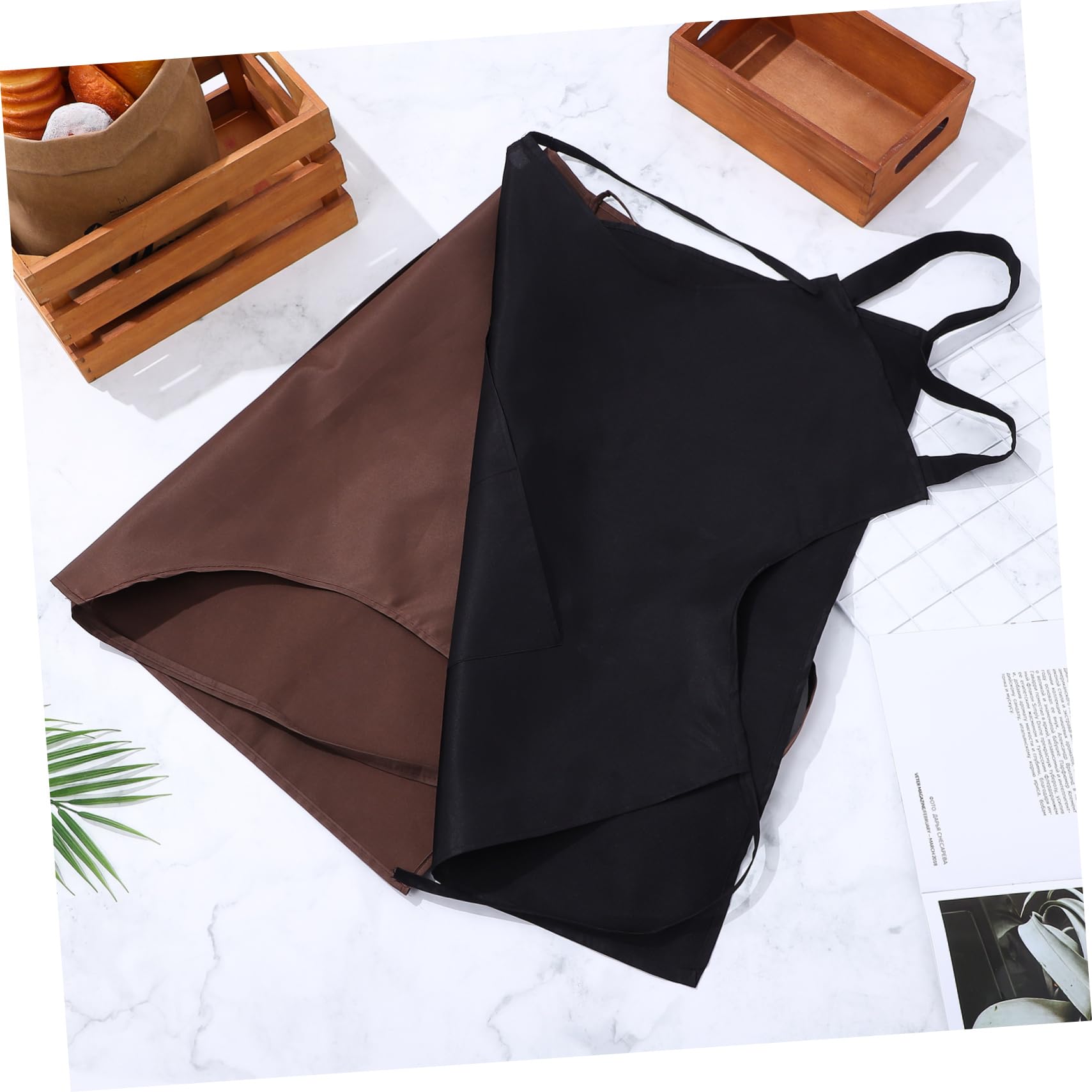 Hohopeti 12 Piezas Delantales de Cocina Unisex Colgantes con Bolsillo Frontal Resistentes y Versátiles para Hogar Peluquería y Taller
