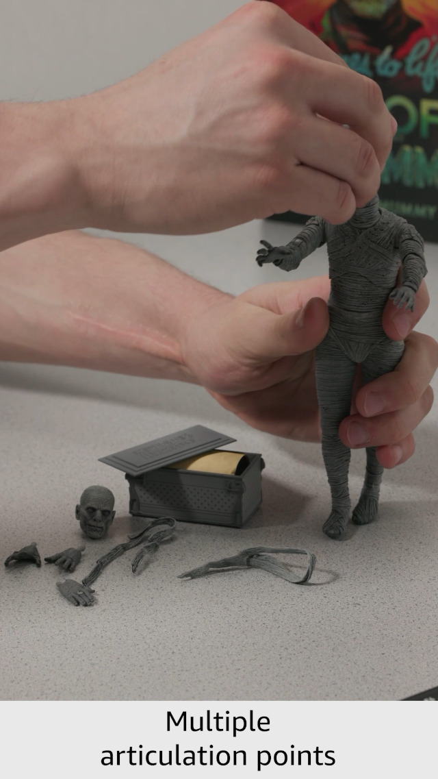 Amazon.com: NECA Universal Monsters Mummy 7IN Ultimate AF Black