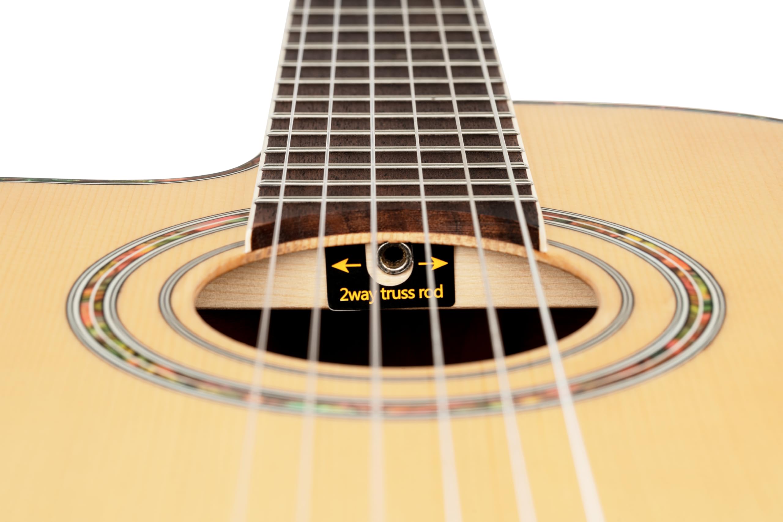 Ortega Guitars Family Series Pro - Guitarra de concierto para zurdos (electroacústica, abeto y caoba, incluye funda (RCE141NT-L)