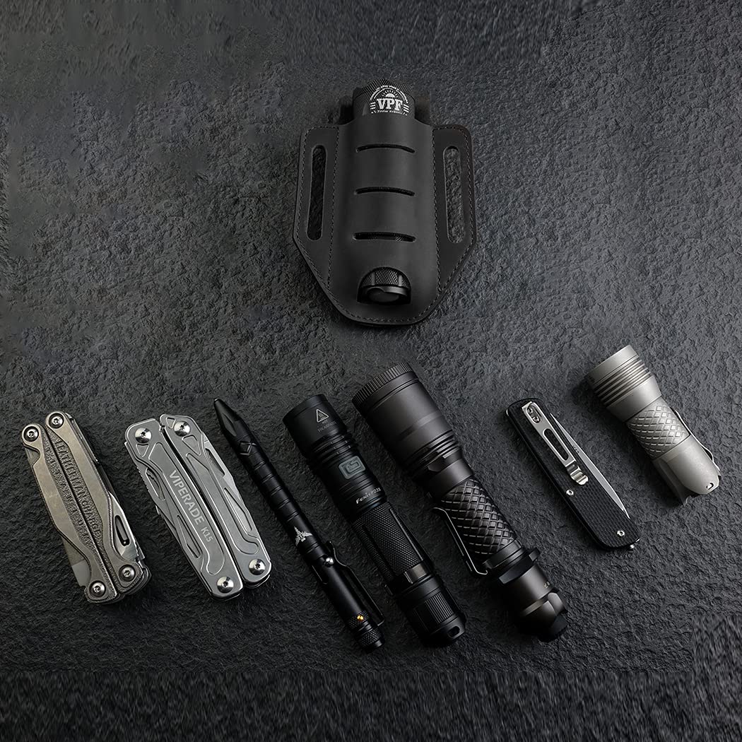 VIPERADE PJ9 Multitool Sheath, Flashlight Holster for Belt, EDC Pocket