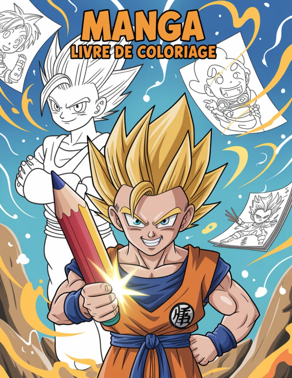 Manga Livre De Coloriage: Livre de coloriage japonais inspiré du style anime et manga pour adolescents et adultes