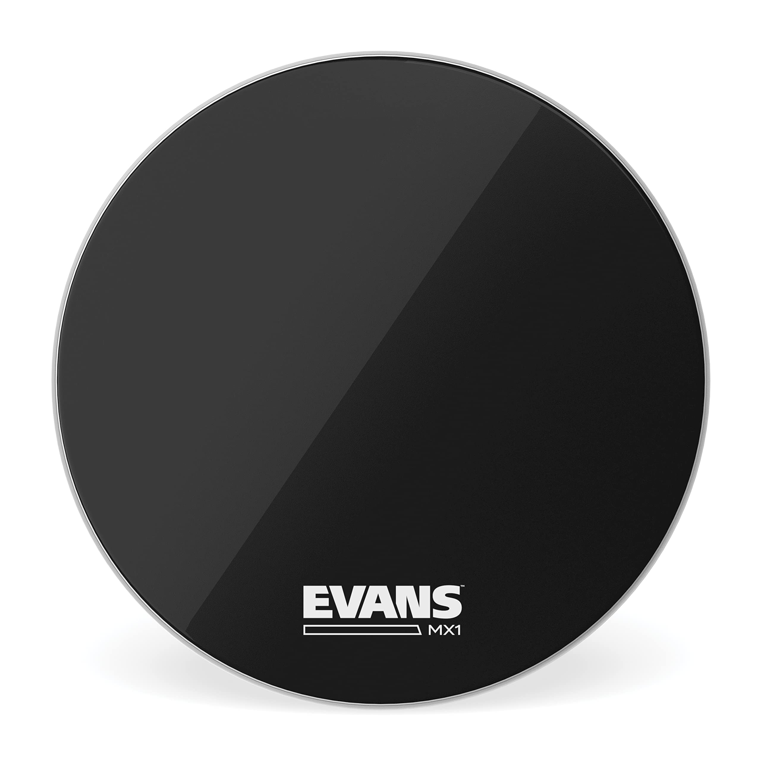 Amazon.com: Evans MX1 Black Marching Bass Drum Head, 20 Inch