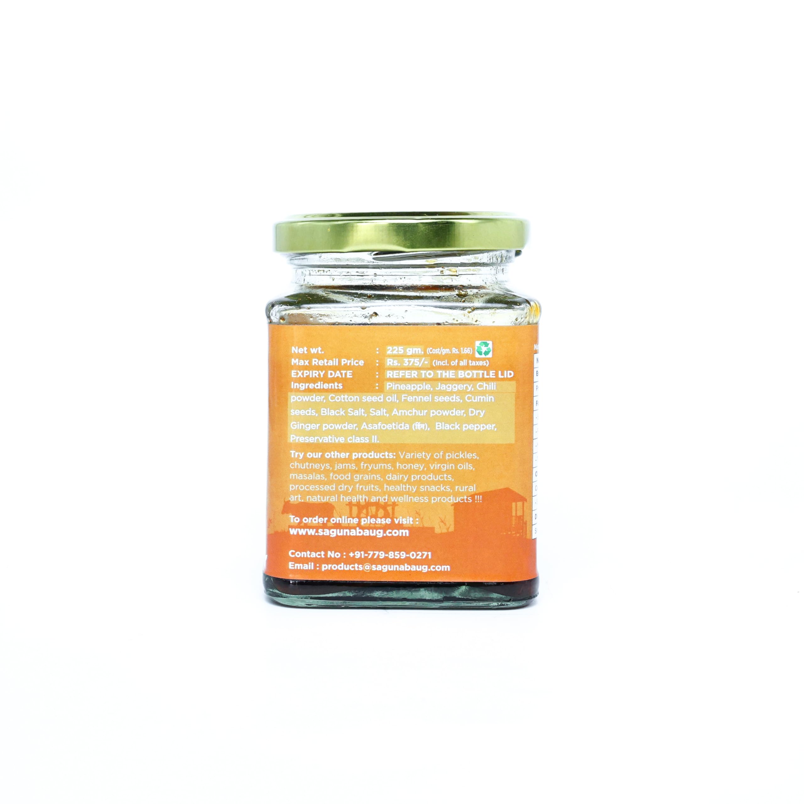 Saguna Baug Sweet And Sour Pineapple Pickle - 225 gm 2