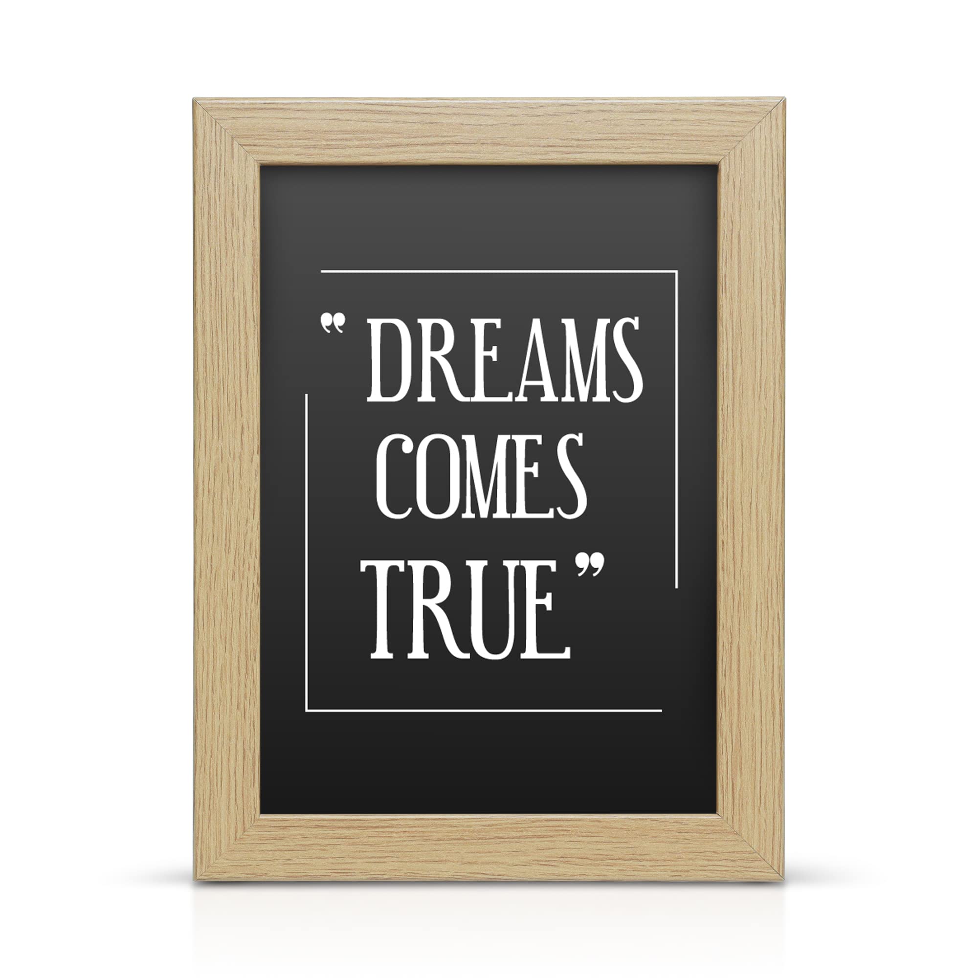 14x11Inch Oak wooden effect Photo / Picture frame Wall Mountable with acrylic display