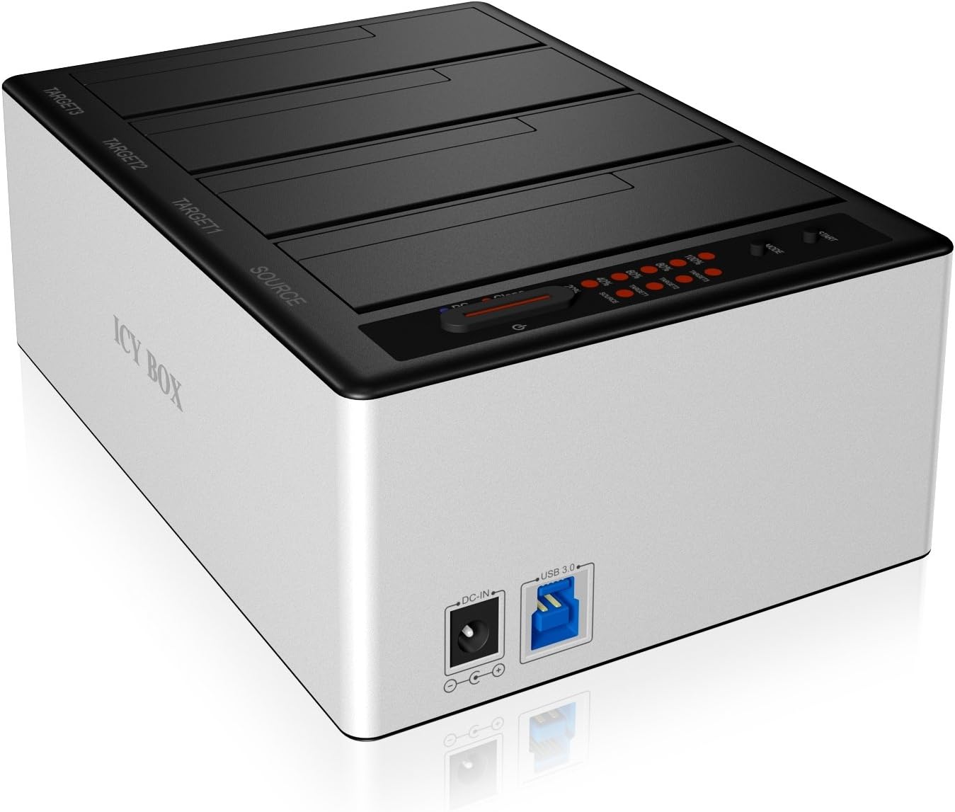 ICY BOX 4 Bay Docking Station for 2.5-3.5-Inch SATA Hard Drive