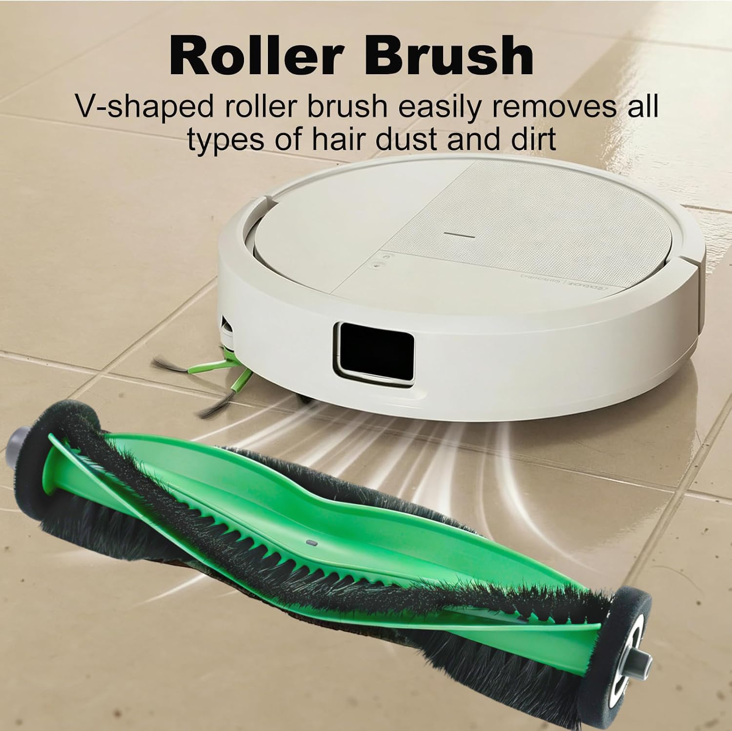Confezione da 25 pezzi di ricambio compatibili con iRobot Roomba 115 Combo / 115 Combo+ Robot aspirapolvere, 2 spazzole a rullo, 4 filtri, 6 panni per mocio, 6 sacchetti per la polvere, 6