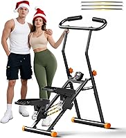 keep sexy Stair Stepper Home Gym: 350 lbs Capacity, Adjustable Resistance & Height, Foldable Cardio Machine with LCD Display & Bands