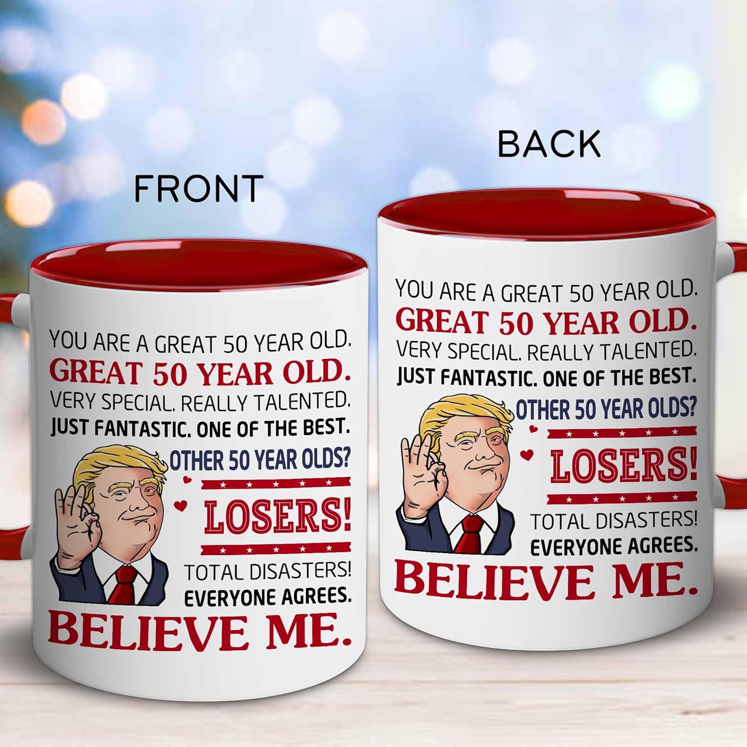 BECHUSKY 50th Birthday Gifts - 1976 50th Birthday Gifts For Men Women - 50 Year Old Gift For Mom, Dad - Turning 50th Gift For Men Women - 50 Year Old Gifts- 1976 Coffee Mug - 50th Birthday Decoration - Image 3