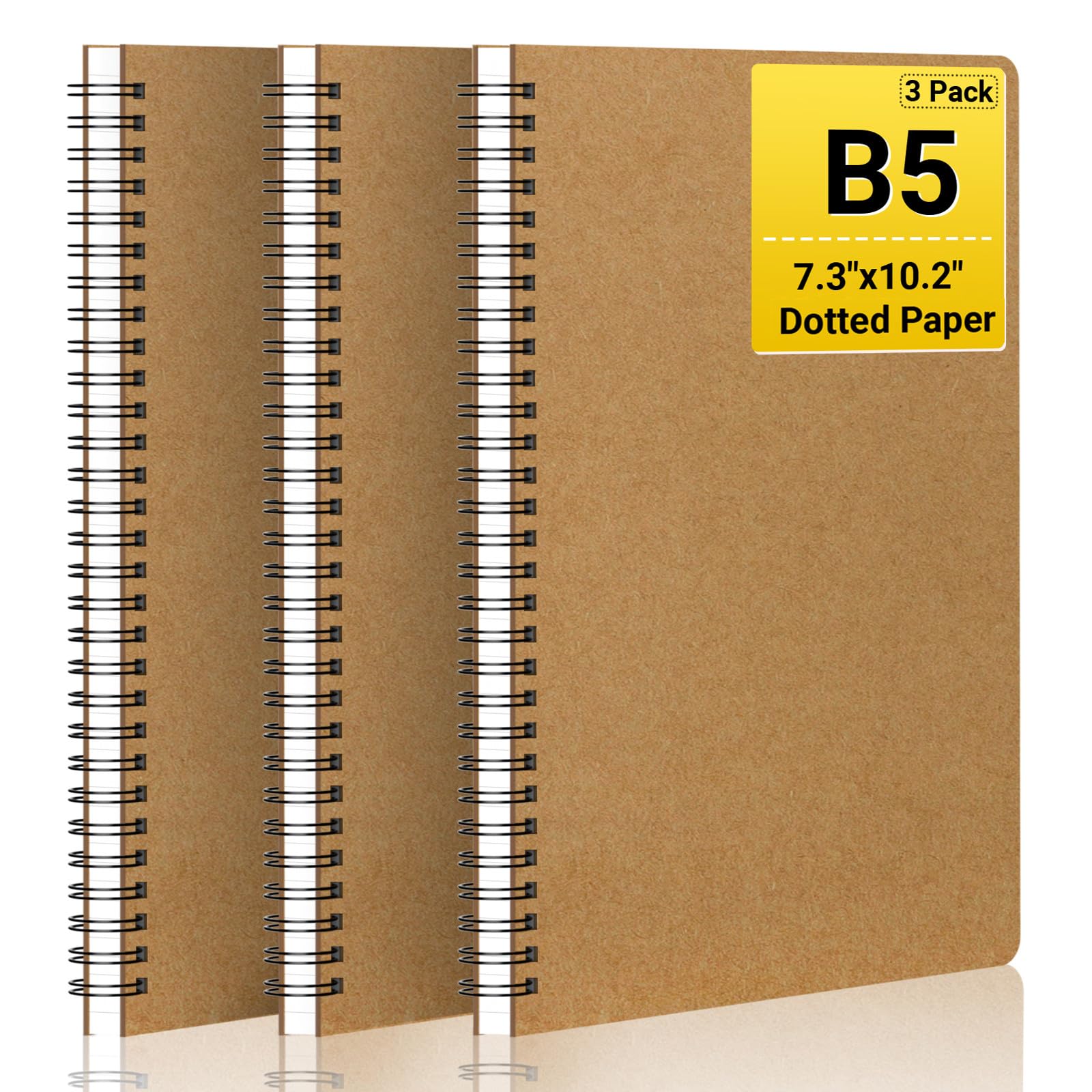 Carnet de notes B5 grille à pois pour esquisse et mathématiques
