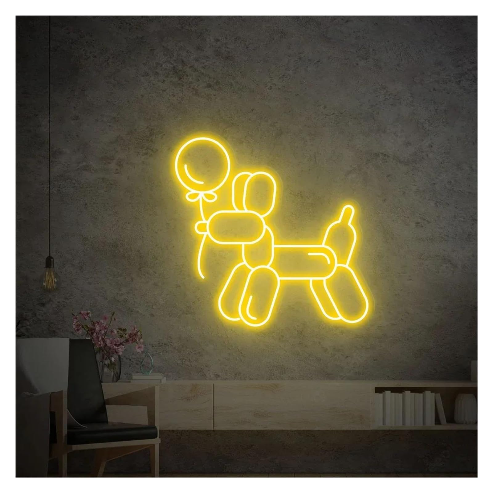 Lemst G Signs Lamp Balloon Do Neon Signs Usb Powered Adjustable Brightness Do Balloon Neon Lights, Signboard Suitable For Wall Decor 35Cmx35cm(G)
