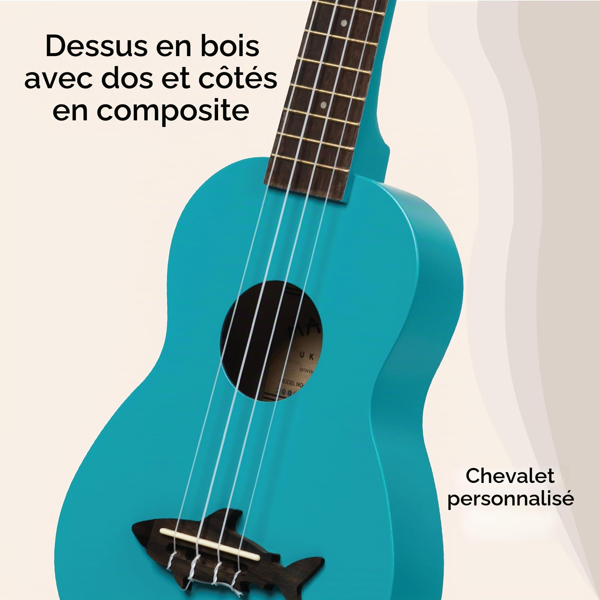 KALA Ukulélé Makala Soprano Mako Blue Shark (MK-SS/BLU)