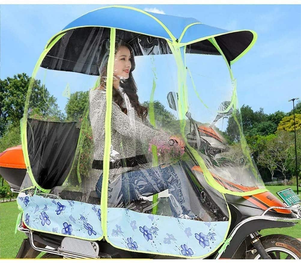 Housse de pluie pour moto universelle et abri scooter bleu