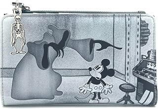 X LASR Exclusive Disney The Haunted House Mickey Flap Wallet - Cute Wallets Fashion Cosplay Disneybound