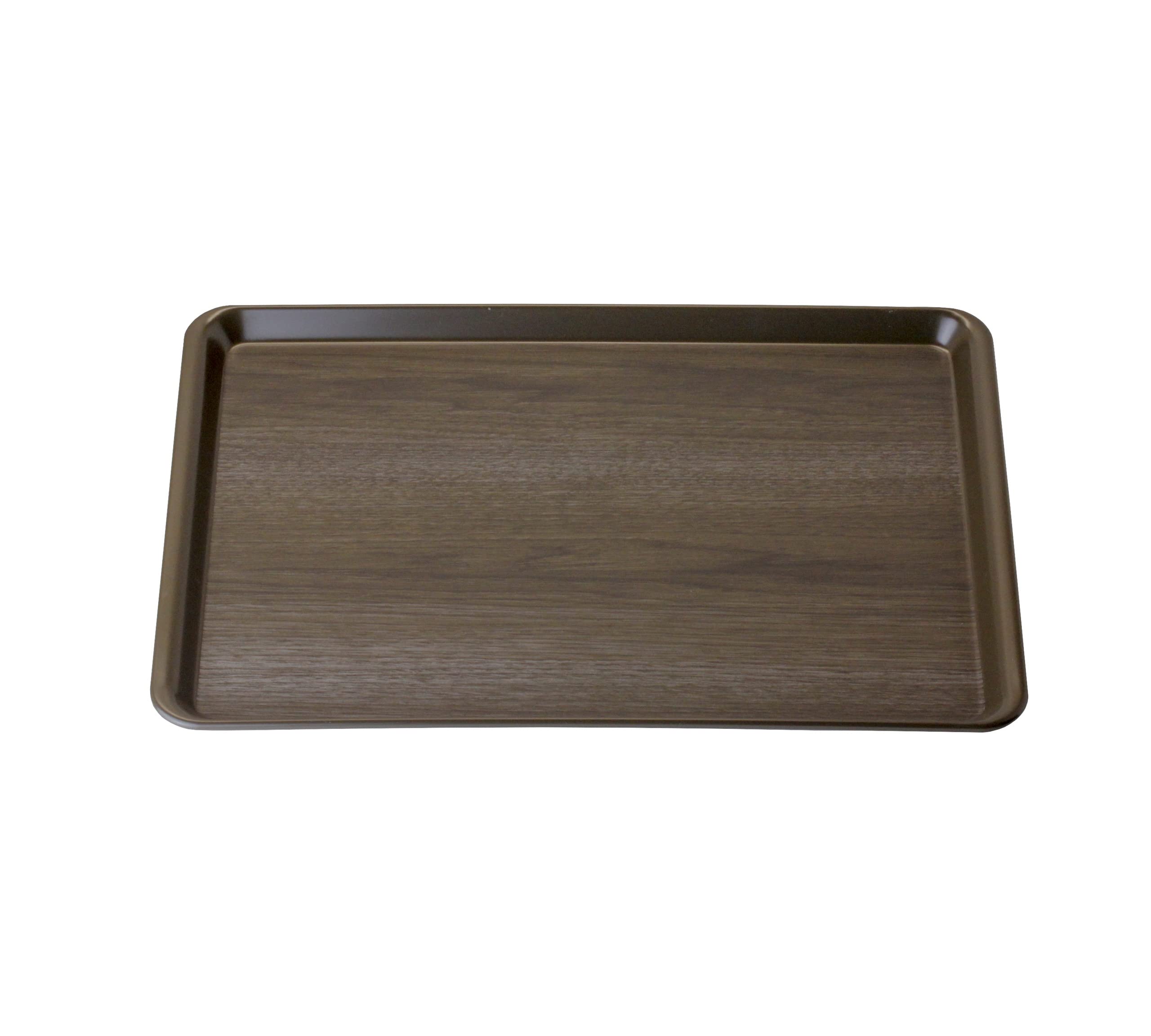 Wood Grain Polypropylene Serving Tray