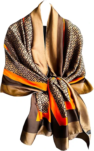 Dress Scarves Shawl Wraps Long Silky Scarf for Women Dressy Fashion Lightweight for Decorative Formal Evening Gowns