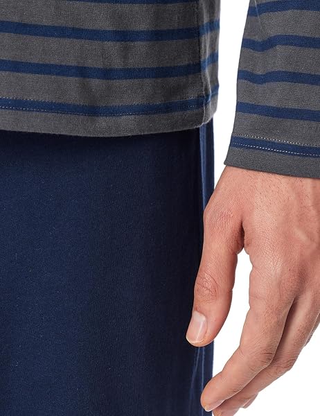 Schiesser Herren Langer Schlafanzug Pyjama Lang - 159633 - 4