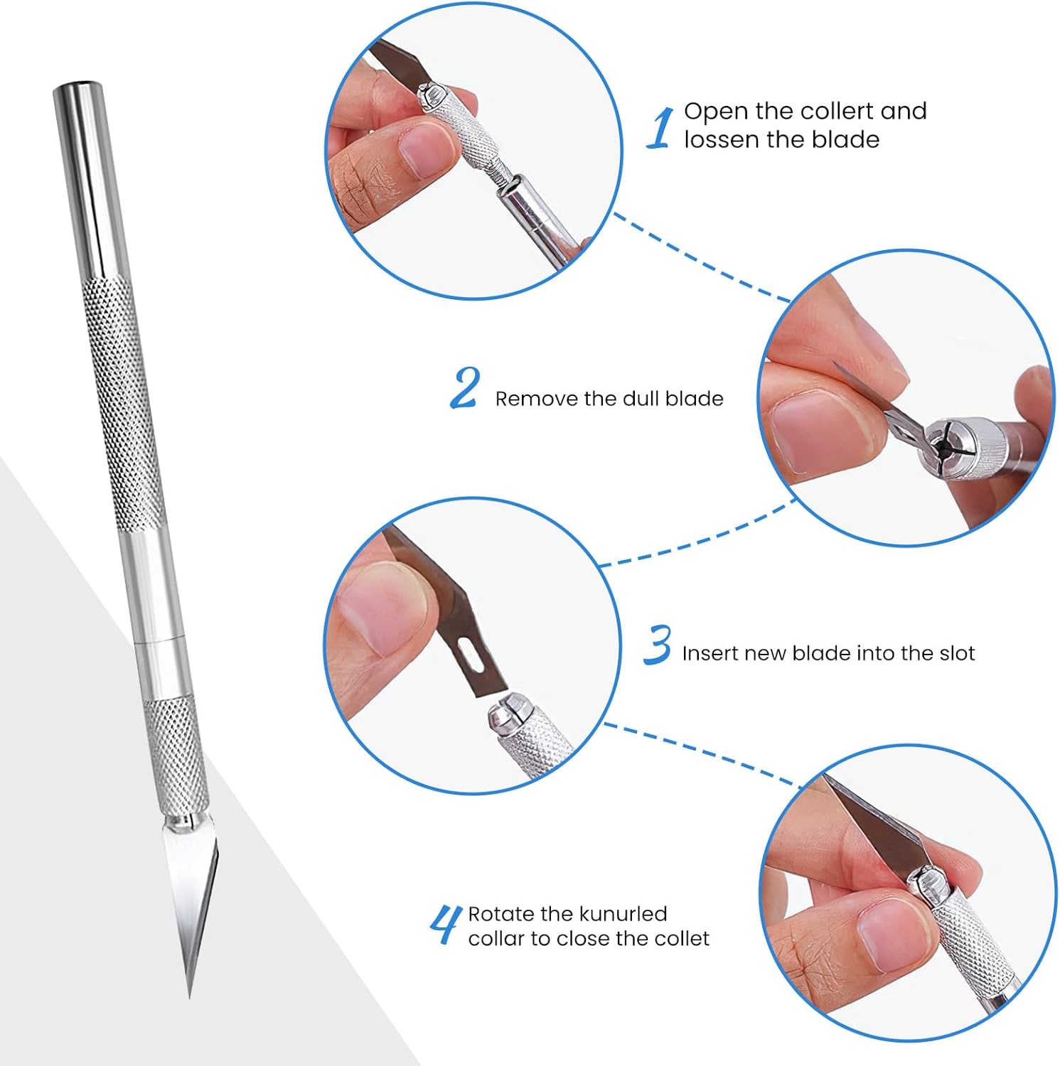 7pcs Vinyl Wrap Tools, Wallpaper Smoother & Wallpaper Cutting Tool, Suitable for Window Film, Vinyl Wallpaper, Car Windows, Blue