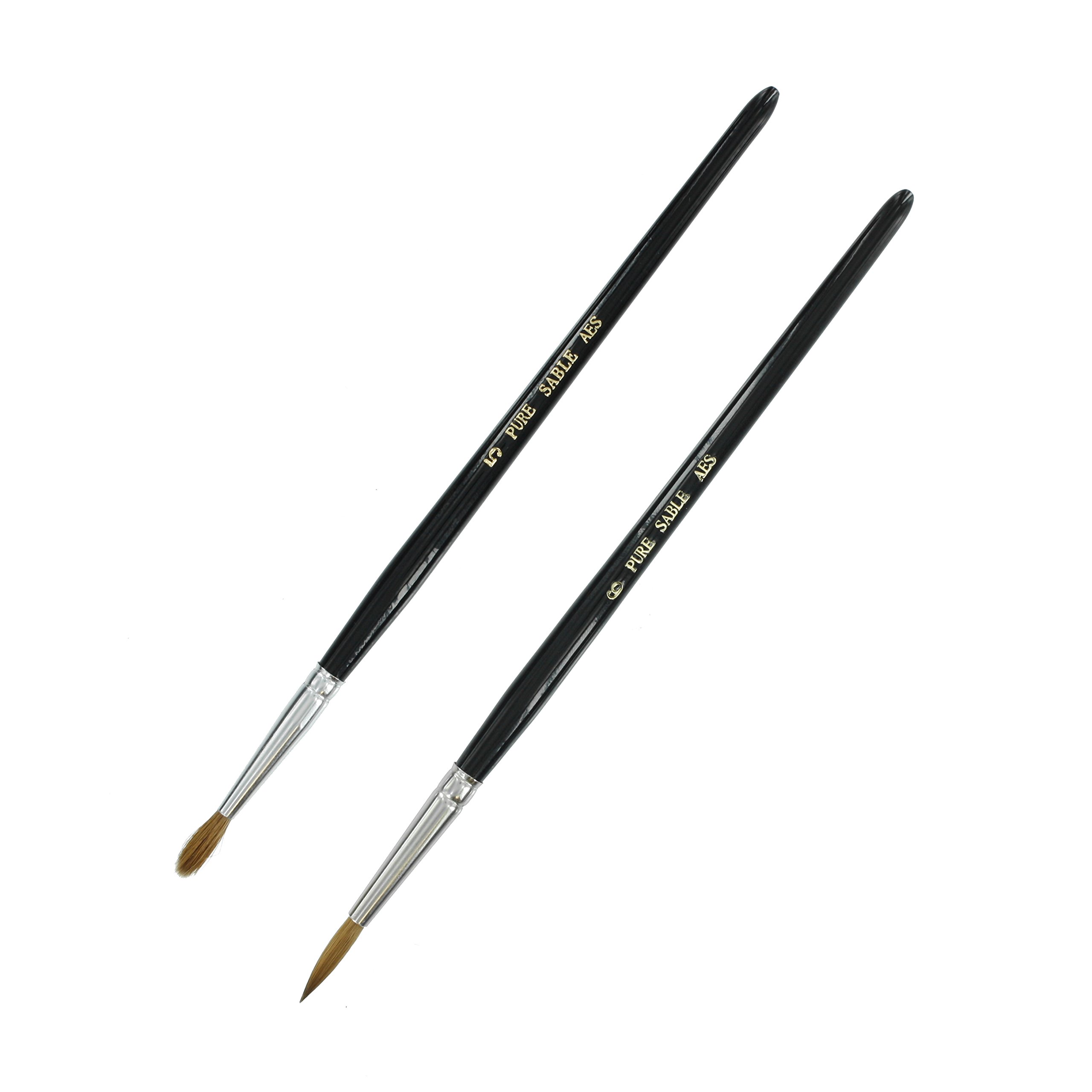 Pure Sable brushes Set 3, Black