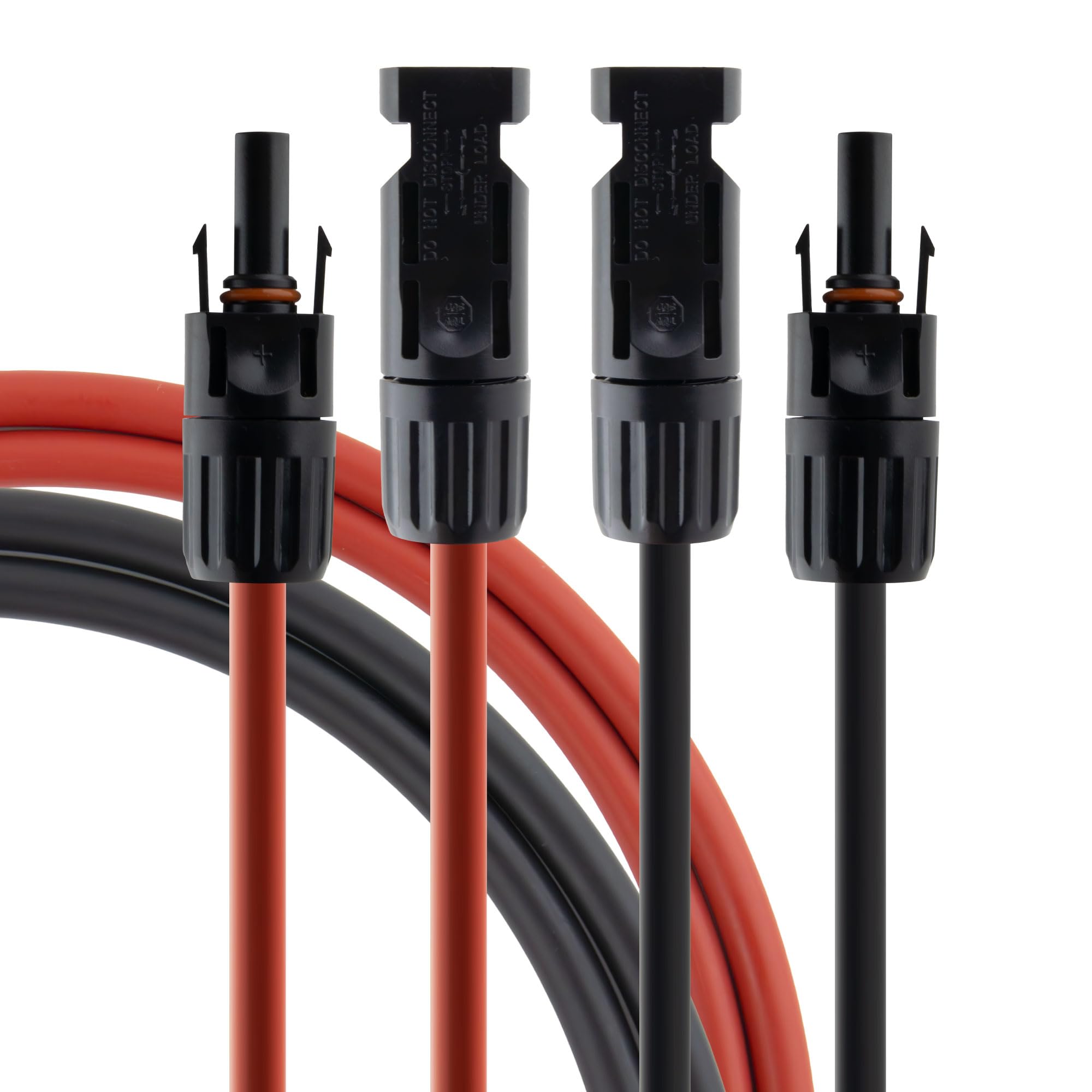 SeKi Cavo solare 6 mm² rosso/nero – 15 m, con connettori compatibili MC4 montati; cavo di prolunga; cavo PV; set di collegamento 1 x rosso + 1 x nero